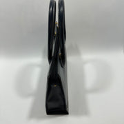 YSL Saint Laurent Y Embossed Navy Two-way Tote Bag