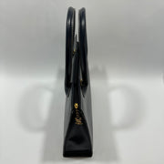 YSL Saint Laurent Y Embossed Navy Two-way Tote Bag