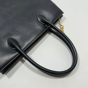 YSL Saint Laurent Y Embossed Navy Two-way Tote Bag