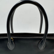 YSL Saint Laurent Y Embossed Navy Two-way Tote Bag