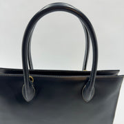 YSL Saint Laurent Y Embossed Navy Two-way Tote Bag