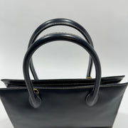 YSL Saint Laurent Y Embossed Navy Two-way Tote Bag