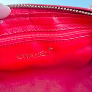 Chanel Vintage Diamond CC Barrel Bag Quilted Mini Red