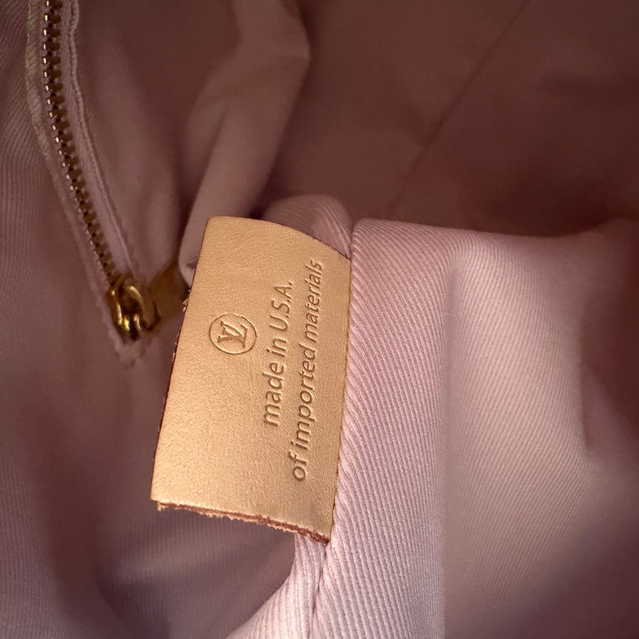 LOUIS VUITTON Damier Azur Graceful MM Rose Ballerine