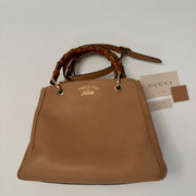 Gucci Bamboo Shopper Tote Beige, Small