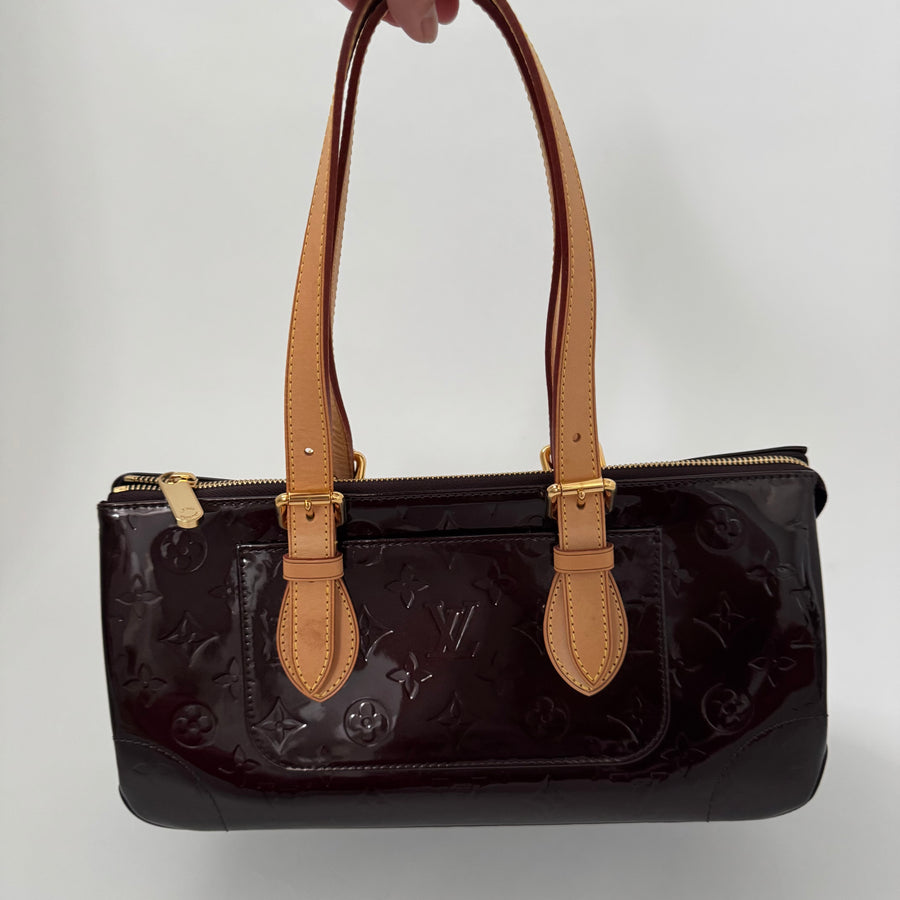 LOUIS VUITTON Monogram Vernis Rosewood Ave Amarante
