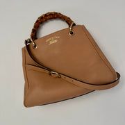 Gucci Bamboo Shopper Tote Beige, Small