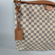 LOUIS VUITTON Damier Azur Graceful MM Rose Ballerine