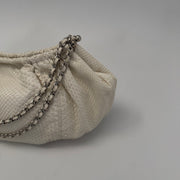 CHANEL Python Croissant Bag Ivory