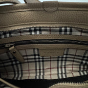Burberry London Leather Shoulder Bag - Beige