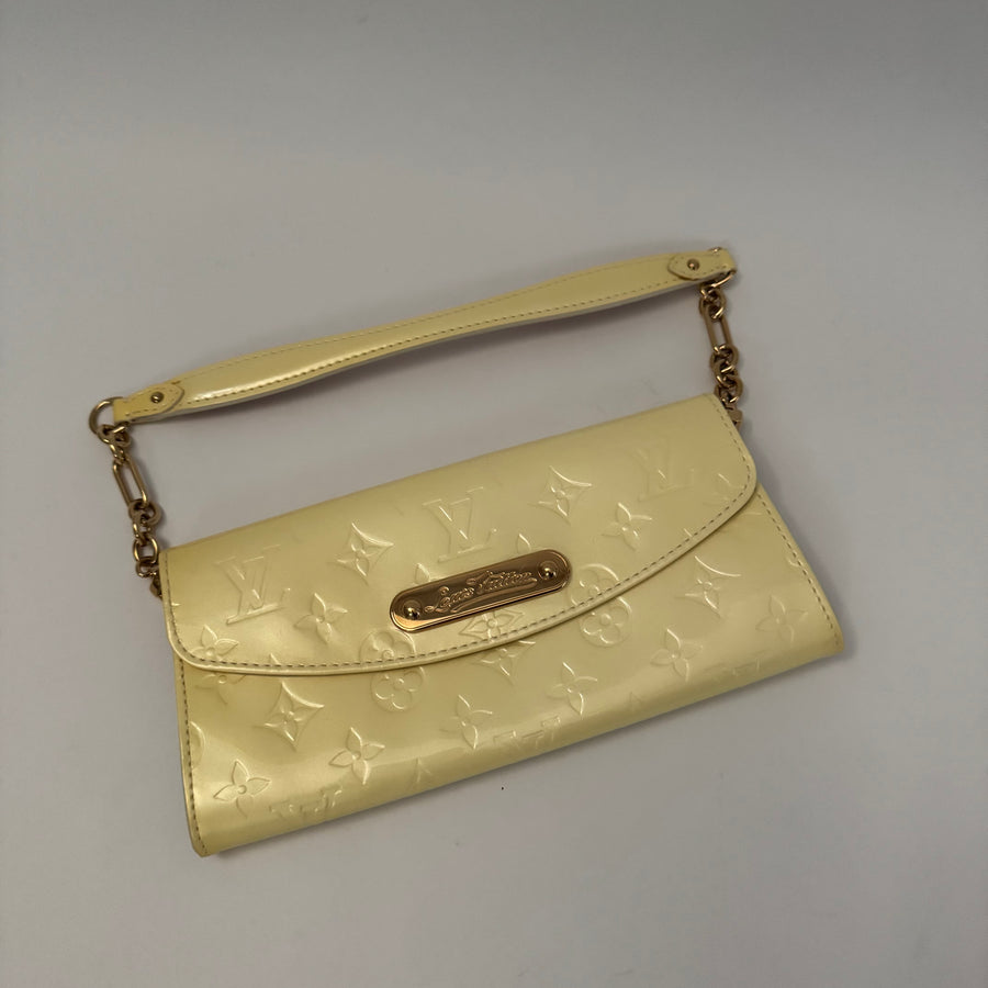 LOUIS VUITTON Perle Monogram Vernis Sunset Boulevard Bag