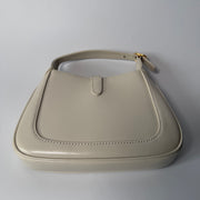 GUCCI White Smooth Leather Jackie 1961 Mini Shoulder Bag
