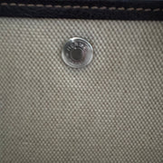 HERMES Toile Buffle Gala Garden Party Tote 36 MM Marron Fonce