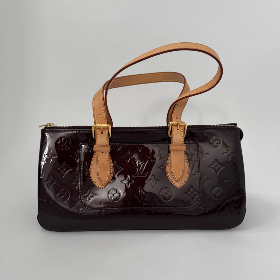 LOUIS VUITTON Monogram Vernis Rosewood Ave Amarante