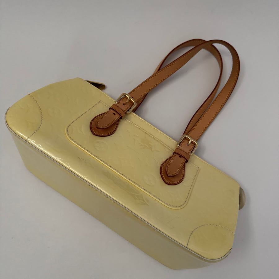 LOUIS VUITTON Monogram Vernis Rosewood Ave Perle