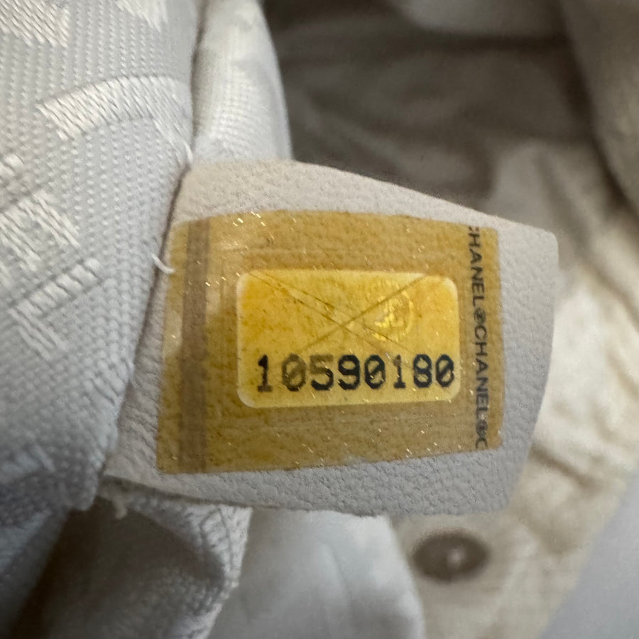 CHANEL Python Croissant Bag Ivory