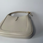 GUCCI White Smooth Leather Jackie 1961 Mini Shoulder Bag