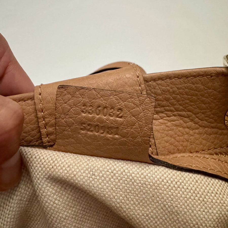 Gucci Bamboo Shopper Tote Beige, Small