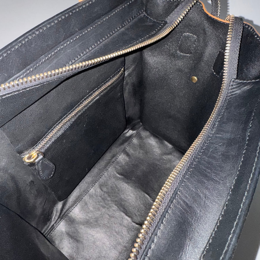 CELINE  Micro Tricolor Calfskin Luggage Tote