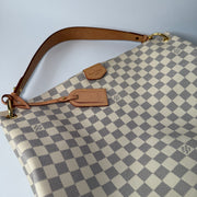 LOUIS VUITTON Damier Azur Graceful MM Rose Ballerine