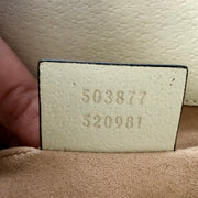 GUCCI GG Ophidia Small Shoulder Bag, Mystic White (Cream) Calfskin Leather