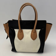CELINE  Micro Tricolor Calfskin Luggage Tote