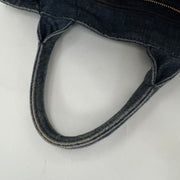 PRADA Denim Canapa Logo Tote Bleu