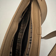 Burberry London Leather Shoulder Bag - Beige