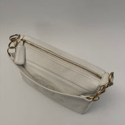 CHANEL Calfskin Timeless CC Shoulder Bag, White