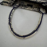 CHRISTIAN DIOR Canvas Embroidered Around The World Book Large Tote Blue