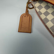 LOUIS VUITTON Damier Azur Graceful MM Rose Ballerine