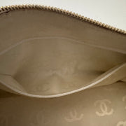 CHANEL Calfskin Timeless CC Shoulder Bag, White