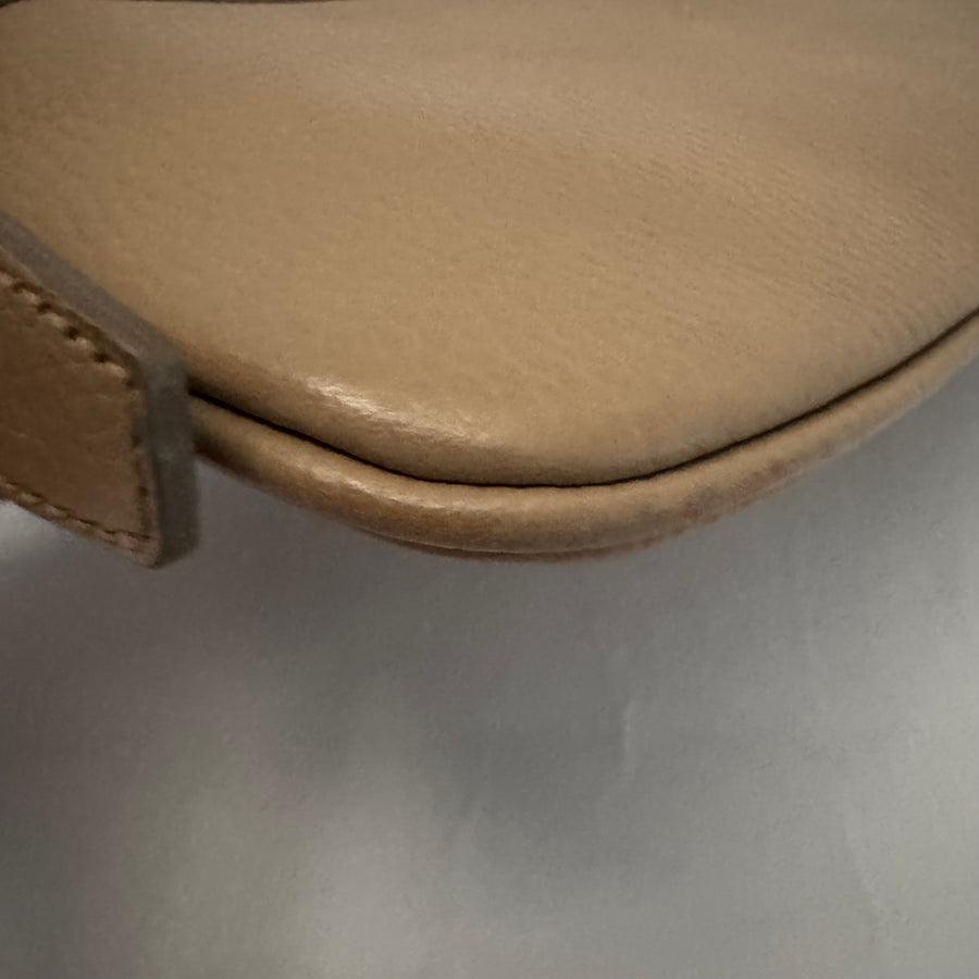 Burberry London Leather Shoulder Bag - Beige
