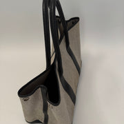 HERMES Toile Negonda Garden Party 36 MM Tote Black Ecru