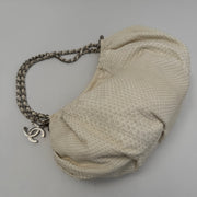 CHANEL Python Croissant Bag Ivory