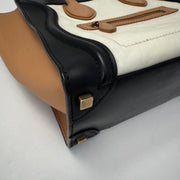 CELINE  Micro Tricolor Calfskin Luggage Tote