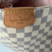 LOUIS VUITTON Damier Azur Graceful MM Rose Ballerine