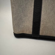 HERMES Toile Negonda Garden Party 36 MM Tote Black Ecru