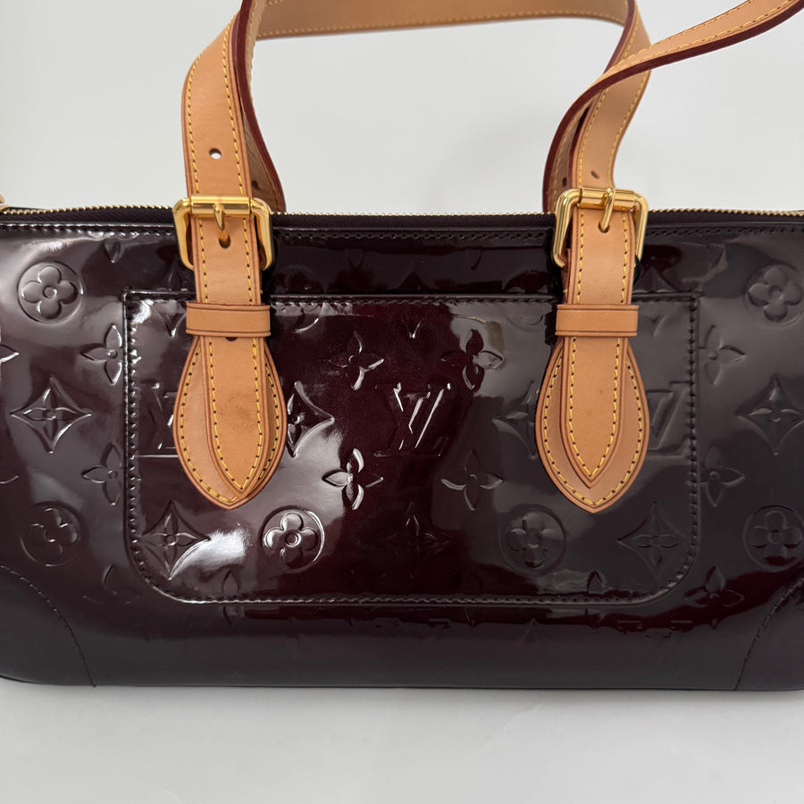 LOUIS VUITTON Monogram Vernis Rosewood Ave Amarante