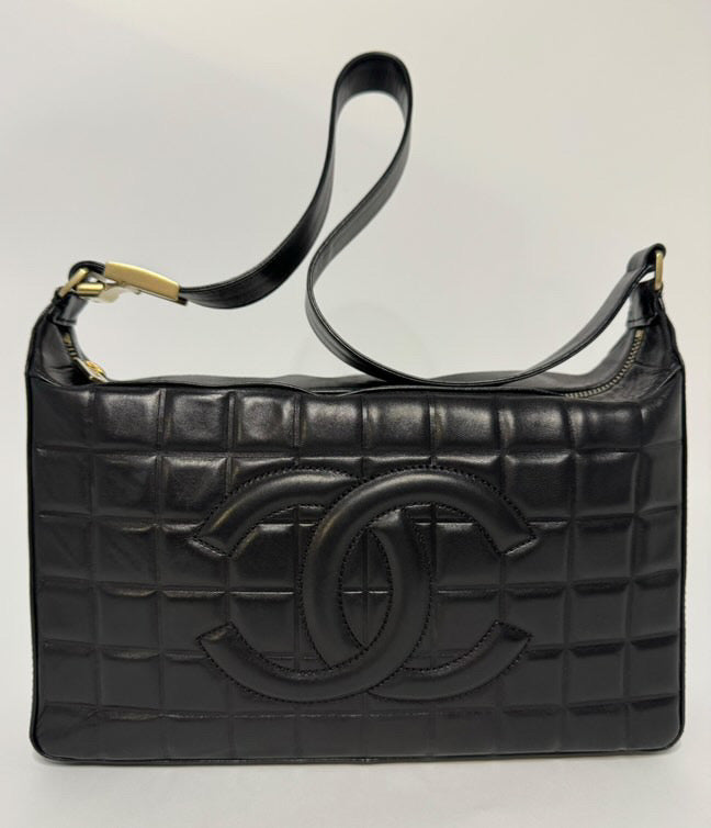 Chanel Lambskin Quilted CC Chocolate Bar Shoulder bag