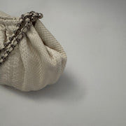 CHANEL Python Croissant Bag Ivory