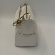CHANEL Calfskin Timeless CC Shoulder Bag, White