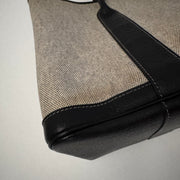 HERMES Toile Negonda Garden Party 36 MM Tote Black Ecru