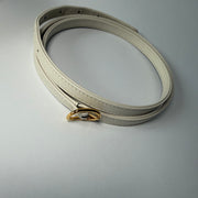 GUCCI White Smooth Leather Jackie 1961 Mini Shoulder Bag