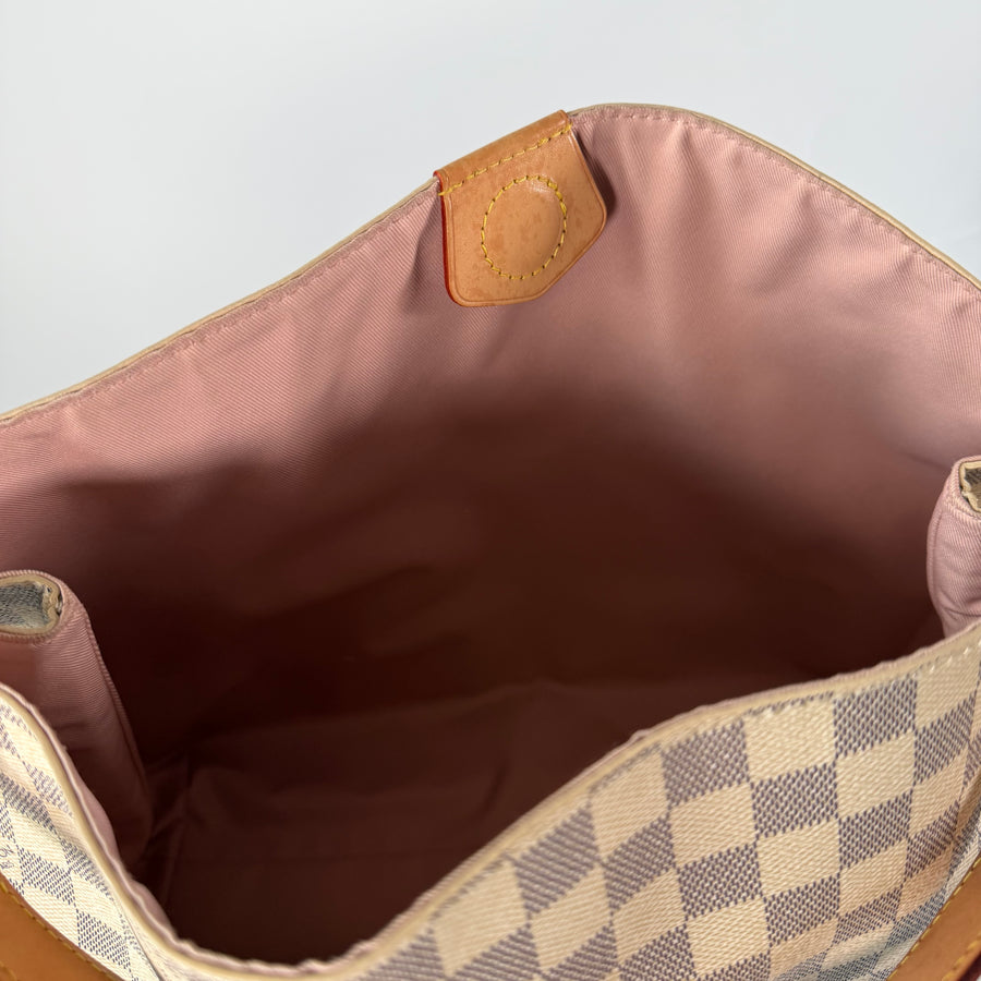 LOUIS VUITTON Damier Azur Graceful MM Rose Ballerine
