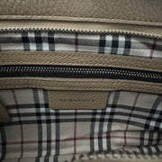 Burberry London Leather Shoulder Bag - Beige