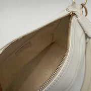 CHANEL Calfskin Timeless CC Shoulder Bag, White