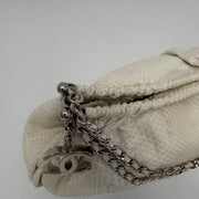 CHANEL Python Croissant Bag Ivory
