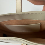 GUCCI White Smooth Leather Jackie 1961 Mini Shoulder Bag