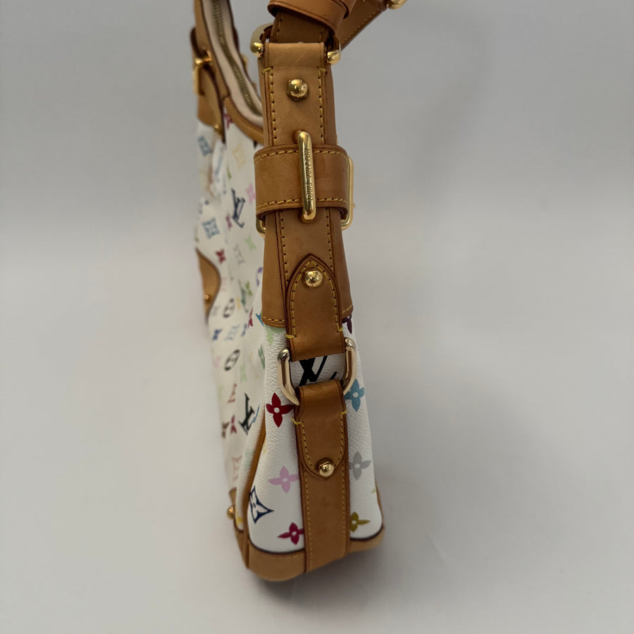 Louis Vuitton Greta White Multicolor Shoulder Bag